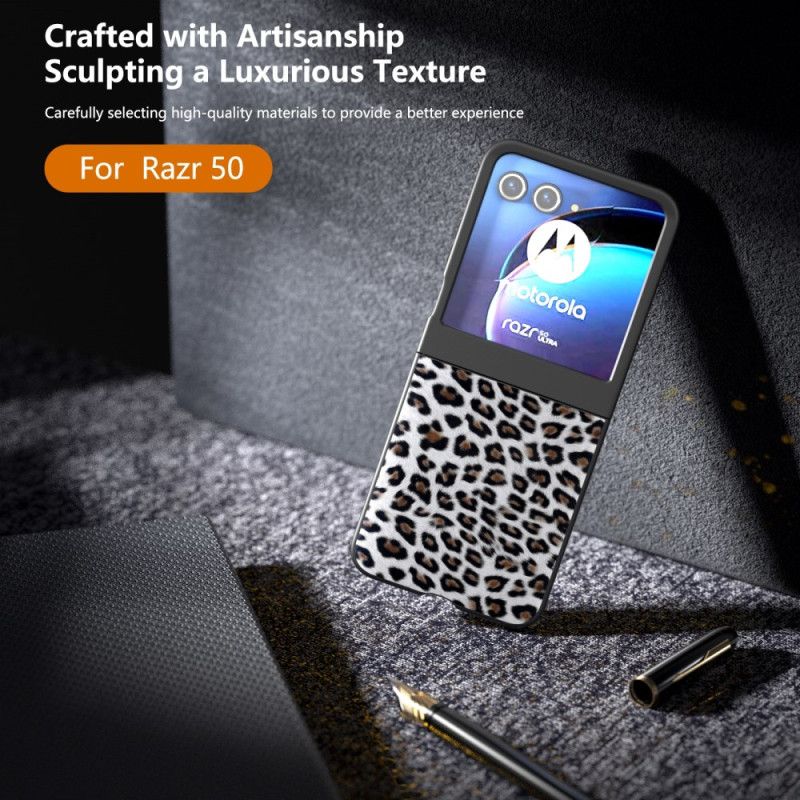 Deksel Motorola Razr 50 Leopard