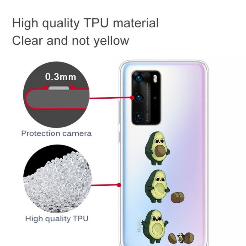 Deksel Til Huawei P40 Pro Anti-fall Avokado