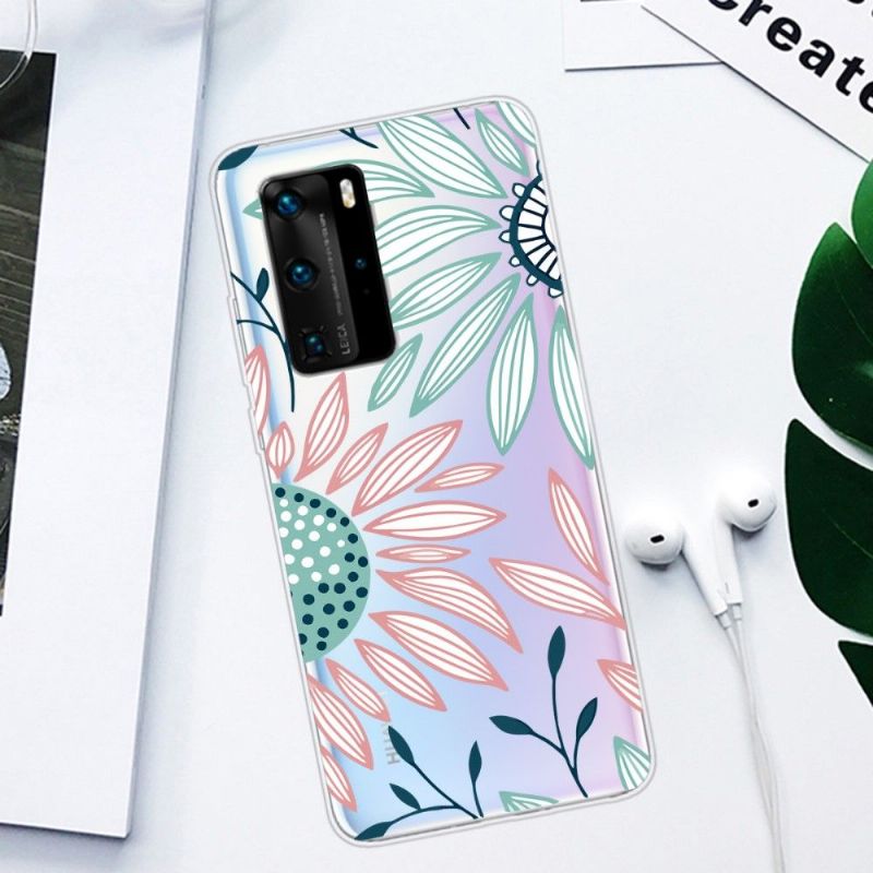 Deksel Til Huawei P40 Pro Daisy Flowers