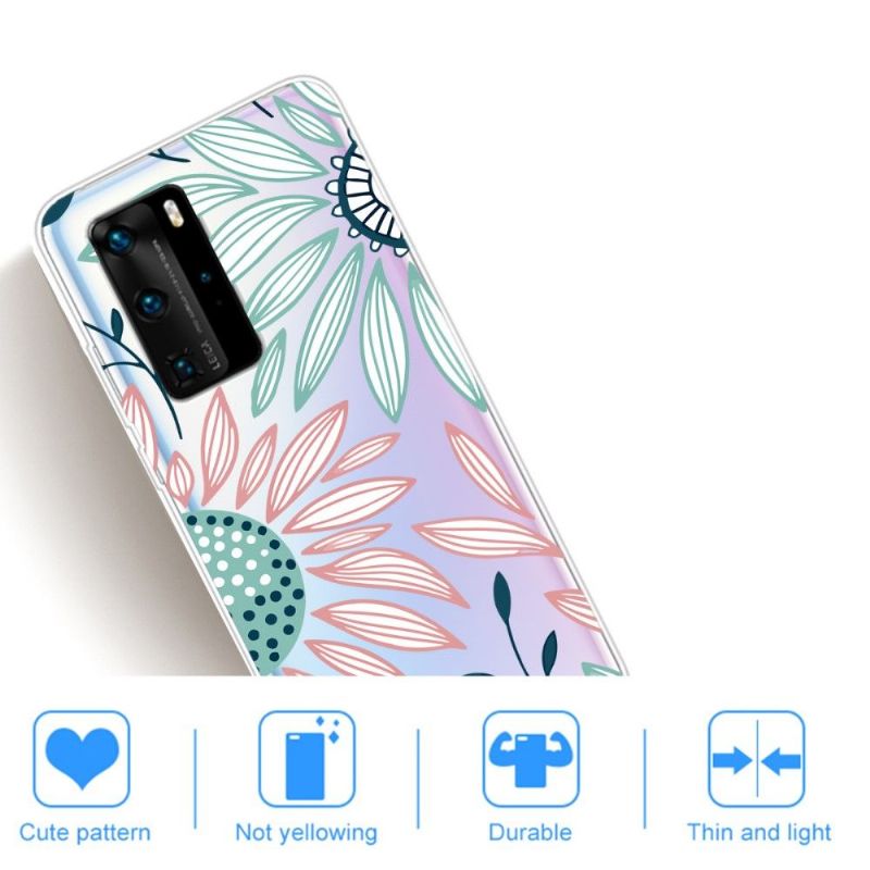 Deksel Til Huawei P40 Pro Daisy Flowers