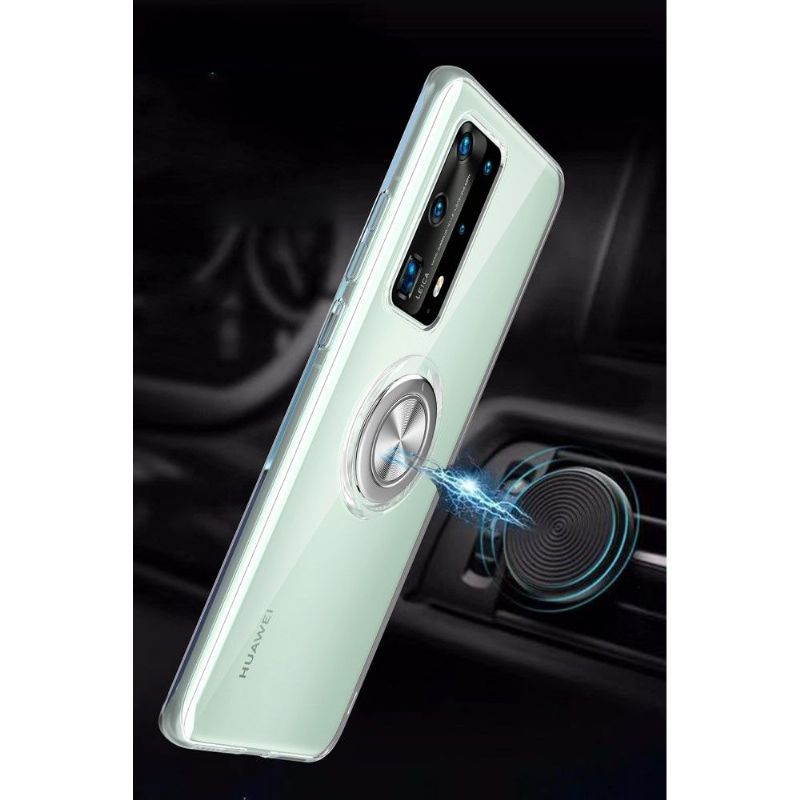 Deksel Til Huawei P40 Pro Med Klar Magnetring