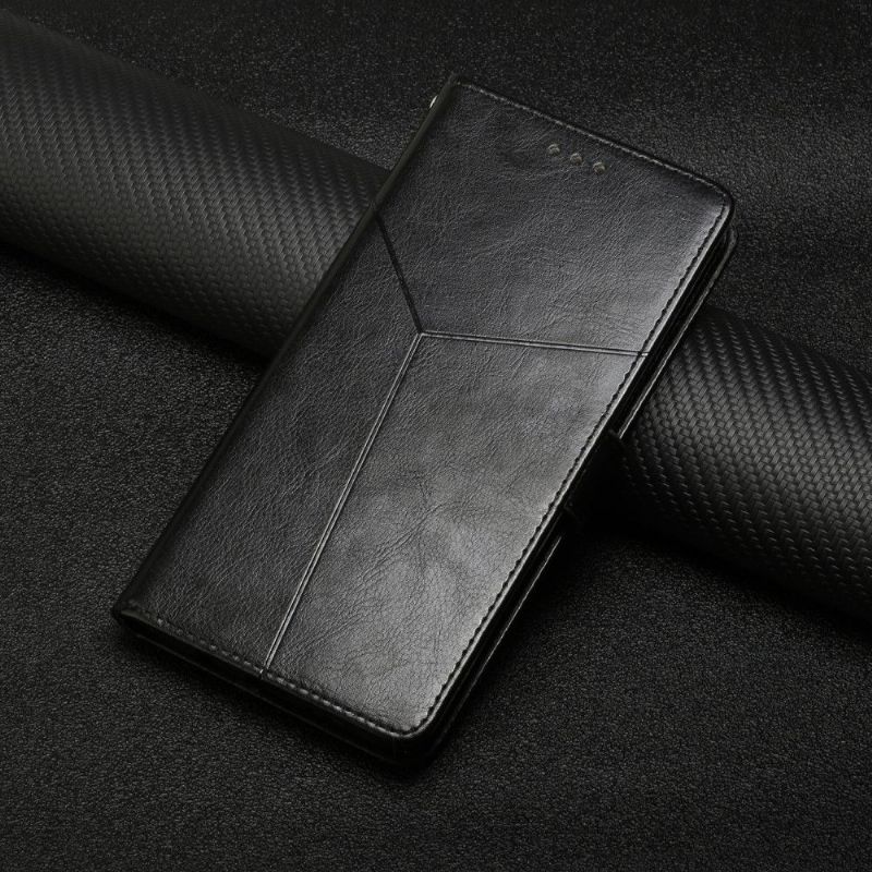 Folio Deksel Til Huawei P40 Pro Anti-fall Y Lines Leather Effect