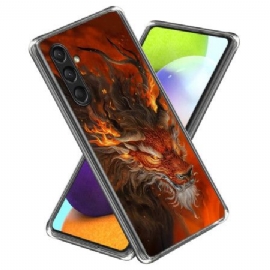 Deksel Samsung Galaxy A16 5g Fire Tiger Silikon