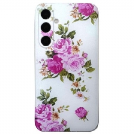 Deksel Samsung Galaxy A16 5g Mobildeksel Elegant Blomstermønster