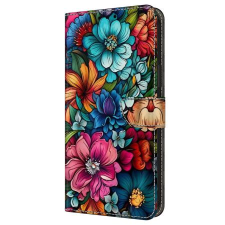 Folio Deksel Samsung Galaxy A16 5g Blomstermønster Beskyttelse Deksel