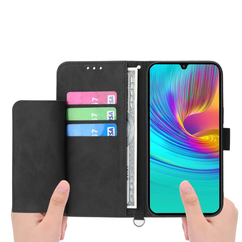 Folio Deksel Samsung Galaxy A16 5g Blondemønster Med Stropp Og Skulderreim