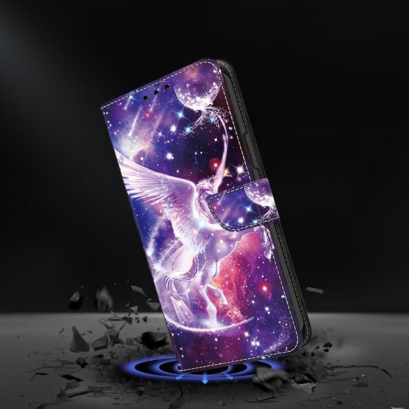 Folio Deksel Samsung Galaxy A16 5g Kosmisk Hest Beskyttelse Deksel