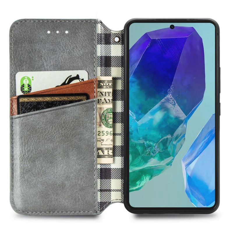 Folio Deksel Samsung Galaxy A16 5g Vintage Frise Semsket Skinneffekt