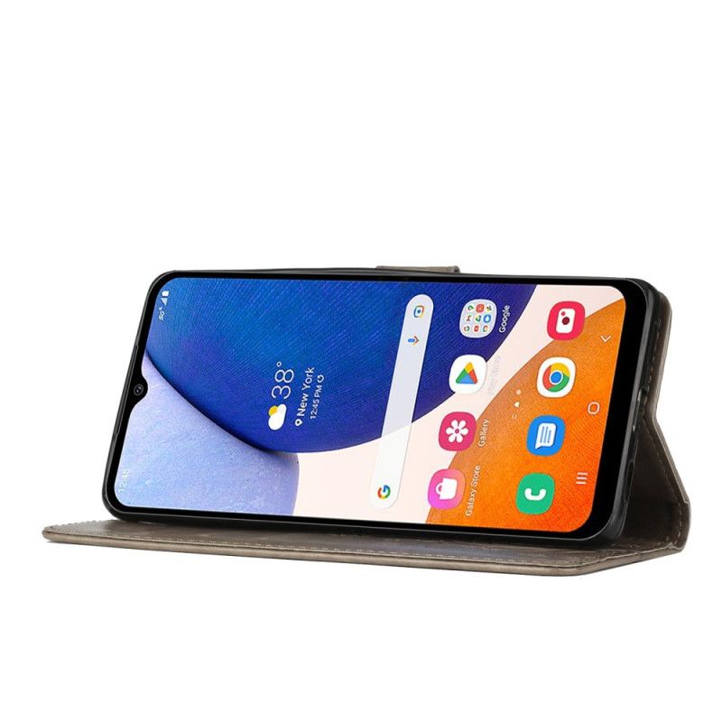 Lærdeksel Folio Deksel Samsung Galaxy A16 5g Mobildeksel Blomster Og Sommerfugler