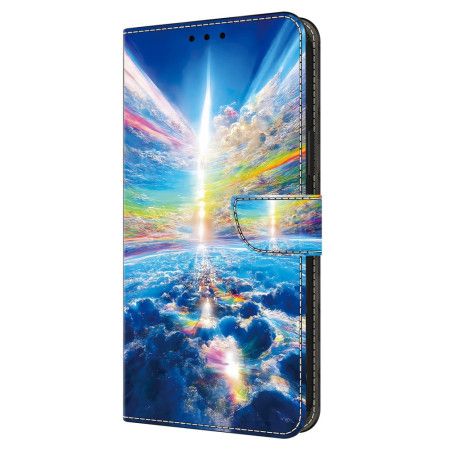 Lærdeksel Folio Deksel Samsung Galaxy A16 5g Mobildeksel Fargerik Himmel