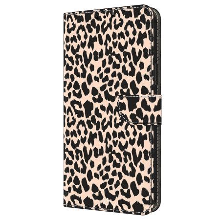 Lærdeksel Folio Deksel Samsung Galaxy A16 5g Mobildeksel Leopardmønster