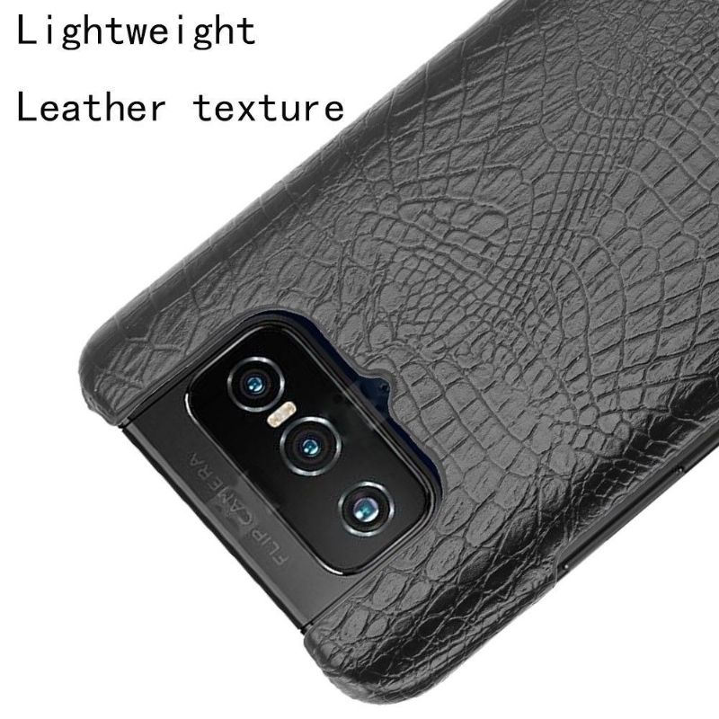 Deksel Til Asus Zenfone 7 / Zenfone 7 Pro Croc-hudeffekt