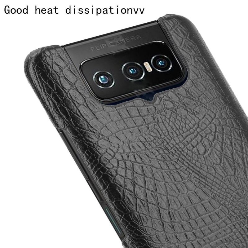 Deksel Til Asus Zenfone 7 / Zenfone 7 Pro Croc-hudeffekt