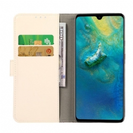 Folio Deksel Til Asus Zenfone 8 Blomster Og Sommerfuglillustrasjon