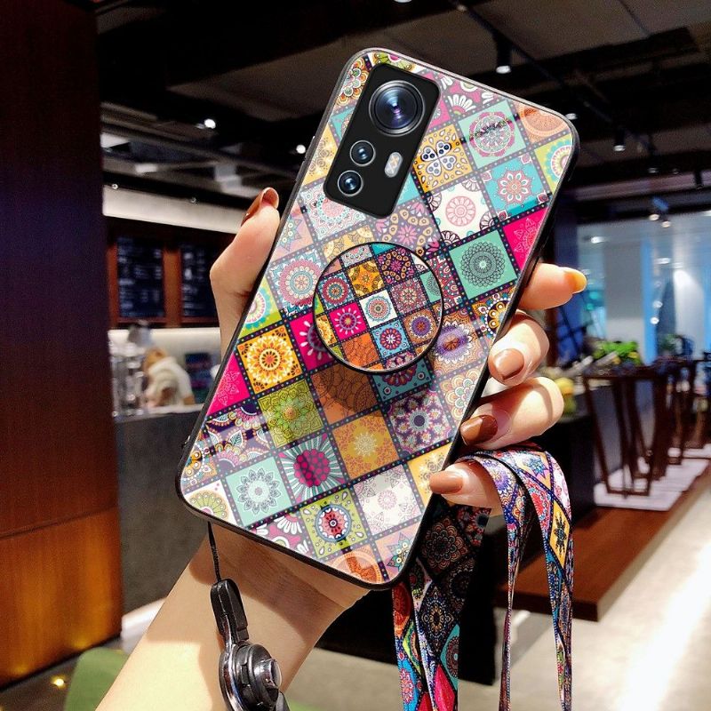 Deksel Til Xiaomi 12 Mandala Kaleidoskop Med Stativ