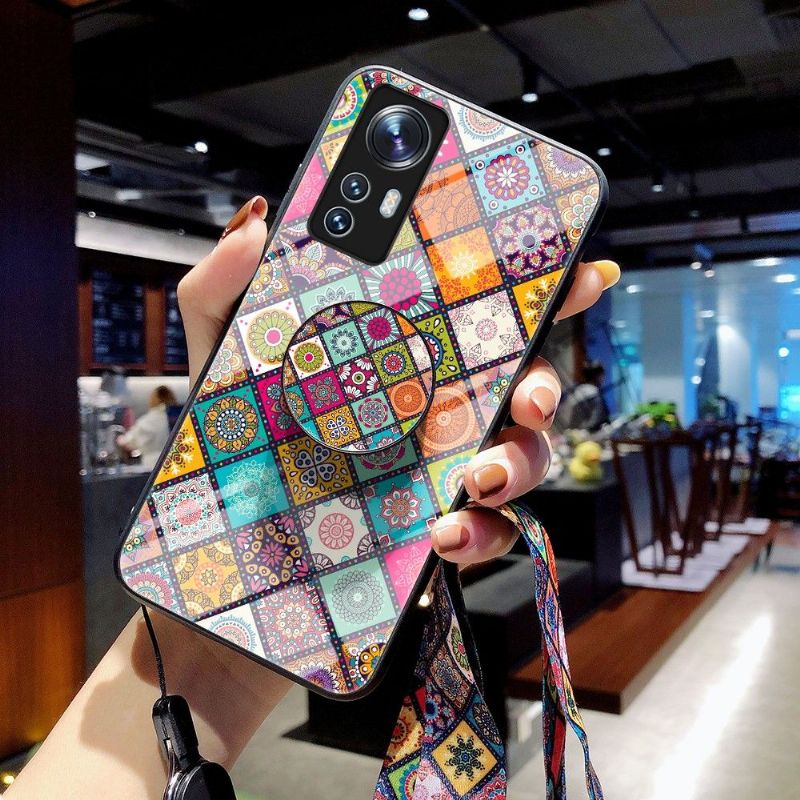 Deksel Til Xiaomi 12 Mandala Kaleidoskop Med Stativ