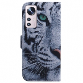 Etui Til Xiaomi 12 Anti-fall White Tiger