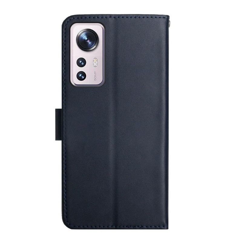 Folio Deksel Til Xiaomi 12 Anti-fall Smooth Touch Leather