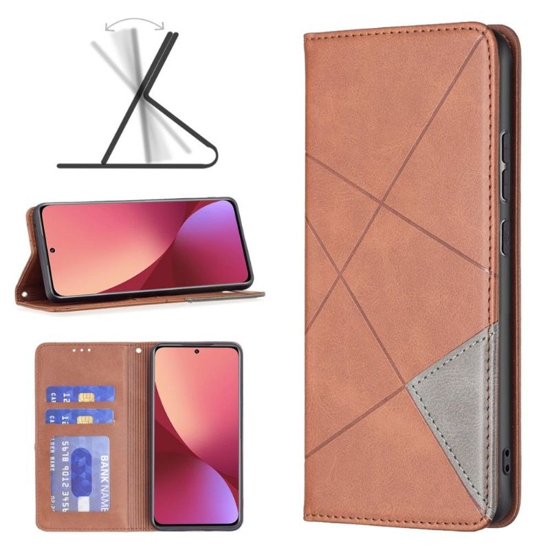 Folio Deksel Til Xiaomi 12 Célinia Style Skinnkortholder