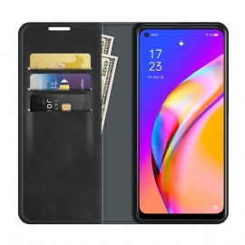 Etui Til Oppo A94 5G Stativ I Kunstskinn