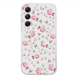 Deksel Samsung Galaxy S24 Fe Blomster Beskyttelse Deksel