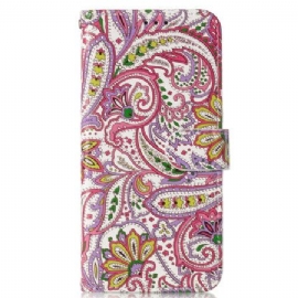 Folio Deksel Samsung Galaxy S24 Fe Paisley-mønster Beskyttelse Deksel