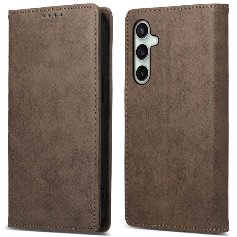 Folio Deksel Samsung Galaxy S24 Fe Retro Effect Case Rfid Blocking Technology Beskyttelse Deksel