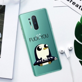 Deksel Til OnePlus 8 Pro Penguin Piano"fuck You"