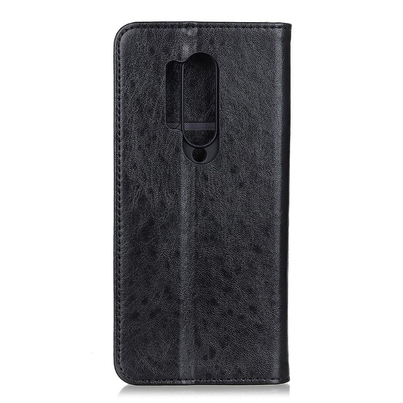 Etui Til OnePlus 8 Pro Folio Deksel Skinnimitasjon