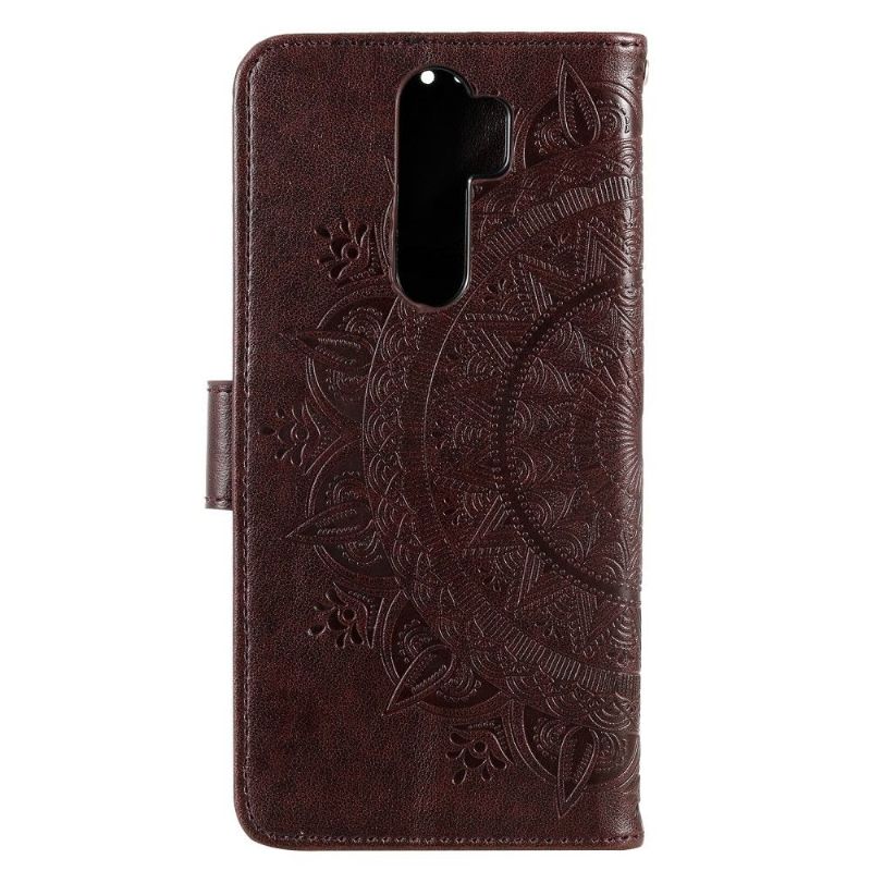 Lærdeksel Til OnePlus 8 Pro Originalitet Mandala Sun Card Holder