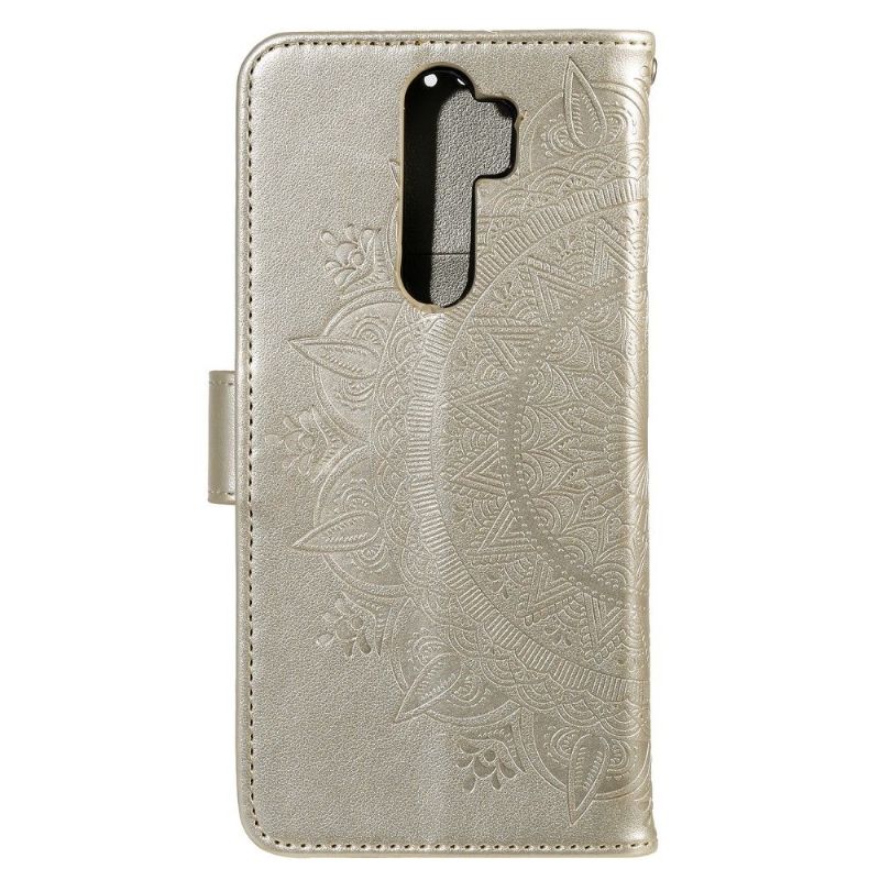 Lærdeksel Til OnePlus 8 Pro Originalitet Mandala Sun Card Holder