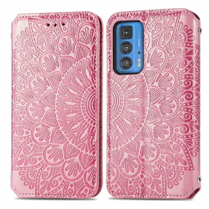 Folio Deksel Til Motorola Edge 20 Pro Elegant Mandala