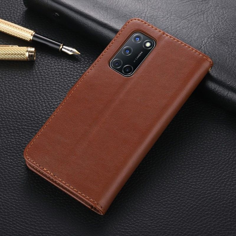 Folio Deksel Til Oppo A72 Azns Retro Leather Effect