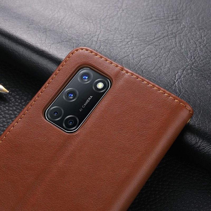 Folio Deksel Til Oppo A72 Azns Retro Leather Effect