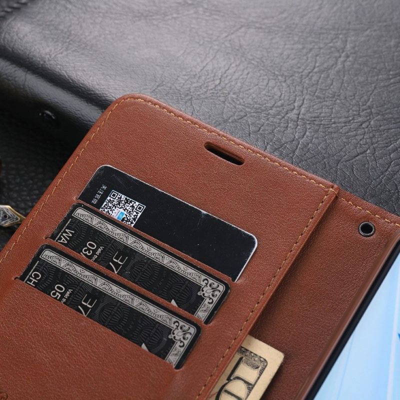 Folio Deksel Til Oppo A72 Azns Retro Leather Effect