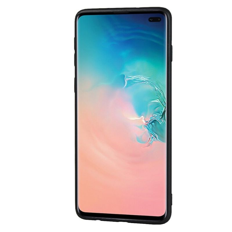 Deksel Til Samsung Galaxy S10 Plus Anti-fall Skinneffektkortholder