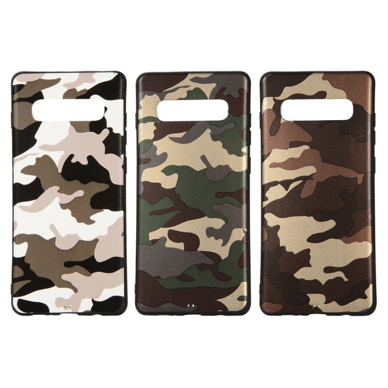 Deksel Til Samsung Galaxy S10 Plus Militær Camo Gel