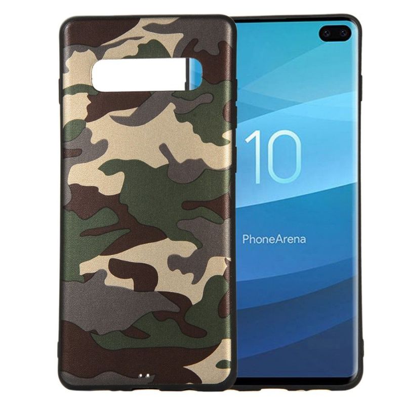 Deksel Til Samsung Galaxy S10 Plus Militær Camo Gel