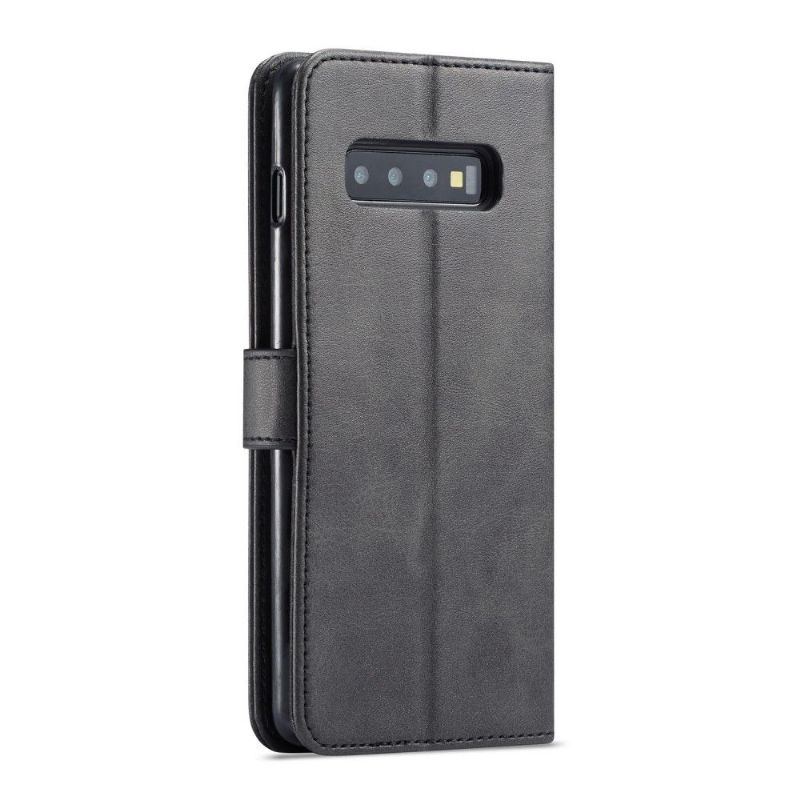 Etui Til Samsung Galaxy S10 Plus Anti-fall Lommebok Skinnstil