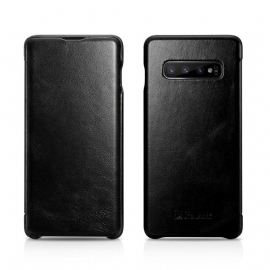 Etui Til Samsung Galaxy S10 Plus Anti-fall Vintage Ekte Skinn