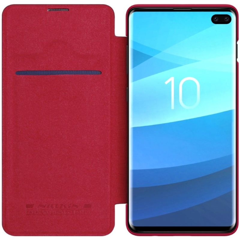 Etui Til Samsung Galaxy S10 Plus Nillkin Qin Skinntrekk