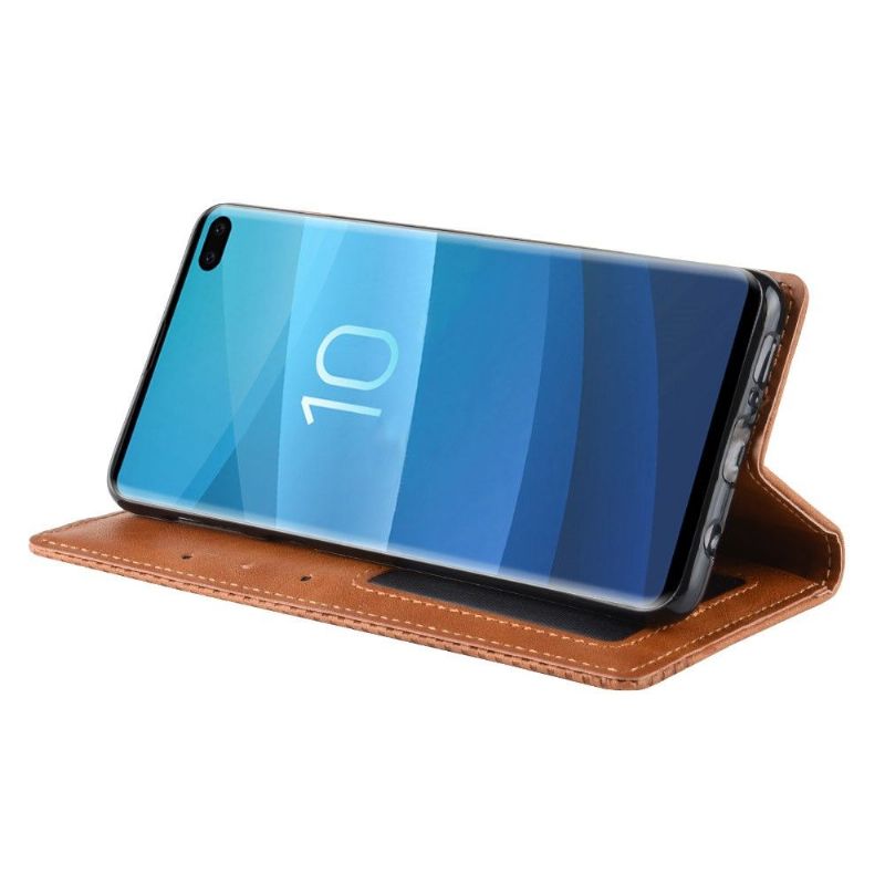 Etui Til Samsung Galaxy S10 Plus Originalitet Skinnstil Le Cirénius