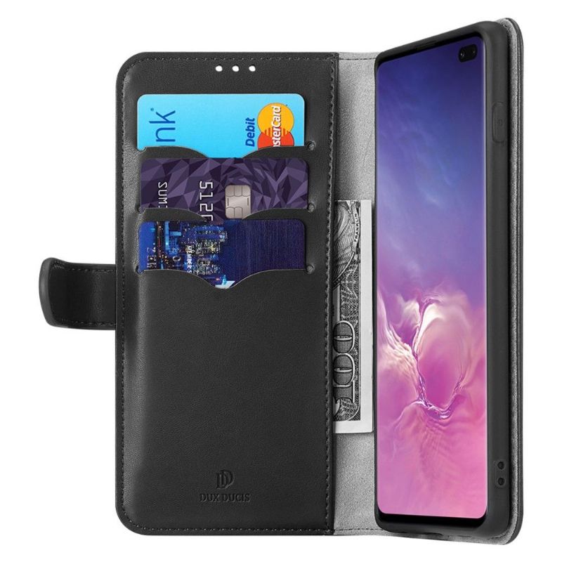 Folio Deksel Til Samsung Galaxy S10 Plus Kado Leather Effect Series