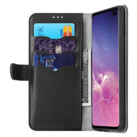 Folio Deksel Til Samsung Galaxy S10 Plus Kado Leather Effect Series