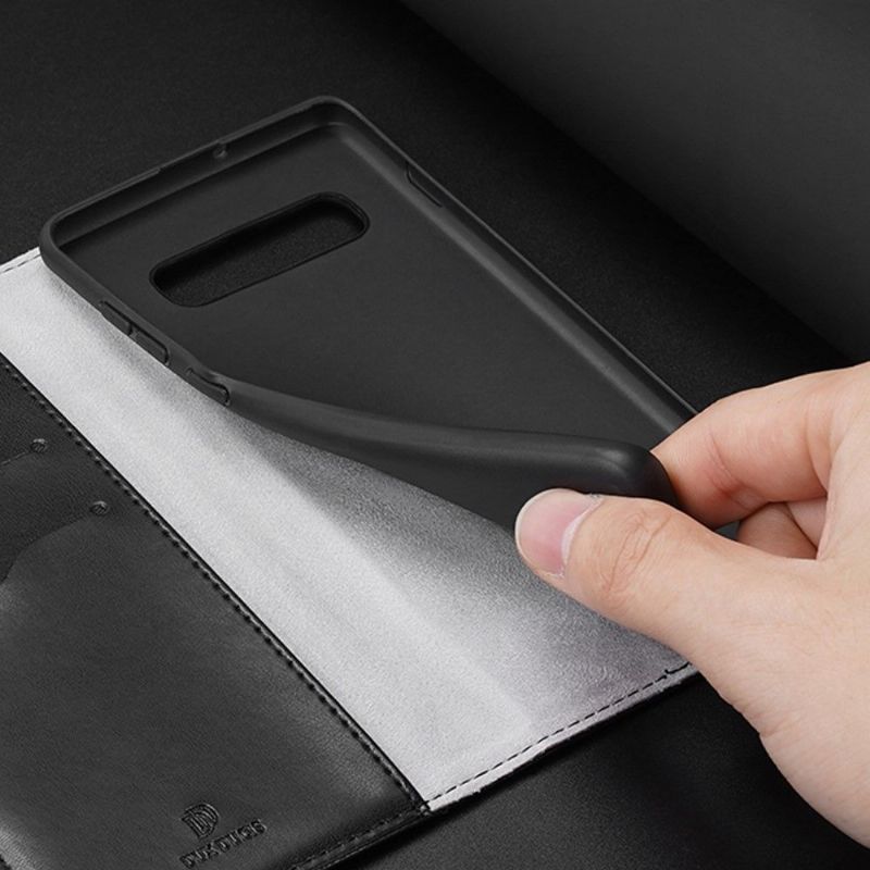 Folio Deksel Til Samsung Galaxy S10 Plus Kado Leather Effect Series