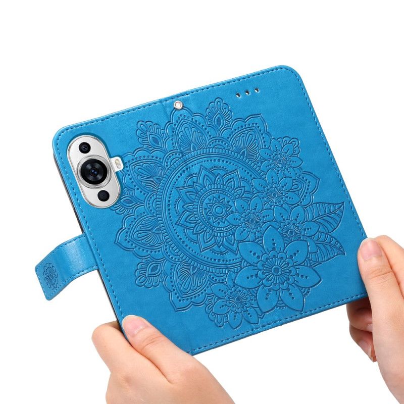 Lærdeksel Folio Deksel Huawei Nova 12s Mobildeksel Mandala Dekor Med Stropp