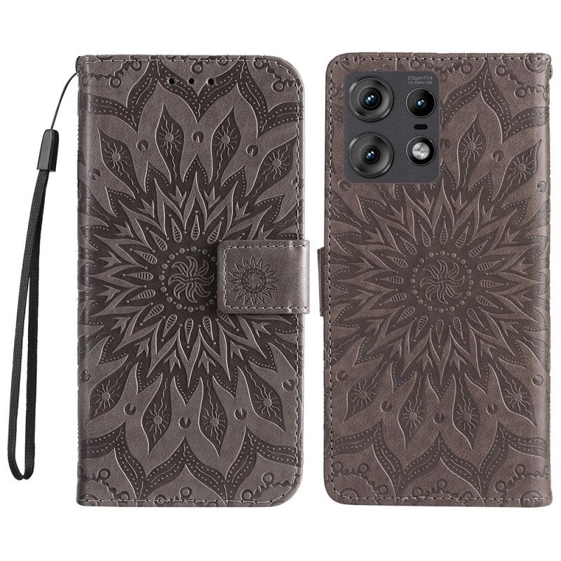 Folio Deksel Til Motorola Edge 50 Pro Solar Mandala