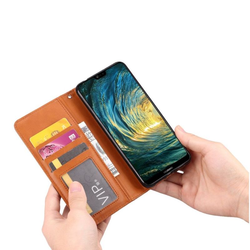 Folio Deksel Til Xiaomi Mi 9 Leather Stand Case Kortholder