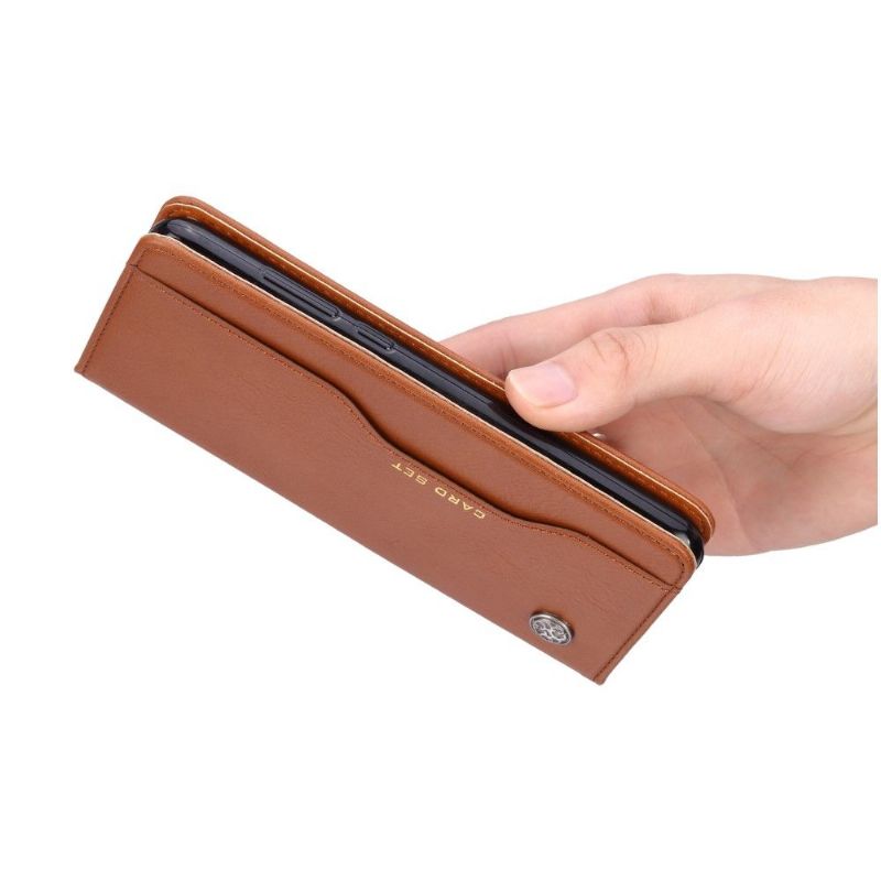 Folio Deksel Til Xiaomi Mi 9 Leather Stand Case Kortholder