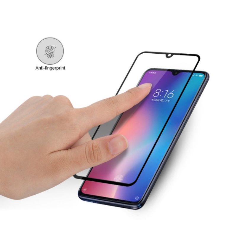 Xiaomi Mi 9 - Skjermbeskytter I Herdet Glass I Full Størrelse - Svart